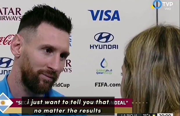 Momentul care a impresionat toată Argentina » O reporteră a „deturnat” interviul cu Messi: „Vorbesc serios, căpitane!”