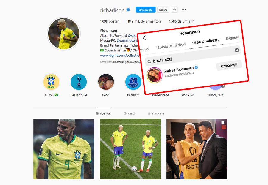 Atacantul brazilian care a făcut senzație la Mondial urmărește în mediul online o vloggeriță cu mare impact în România