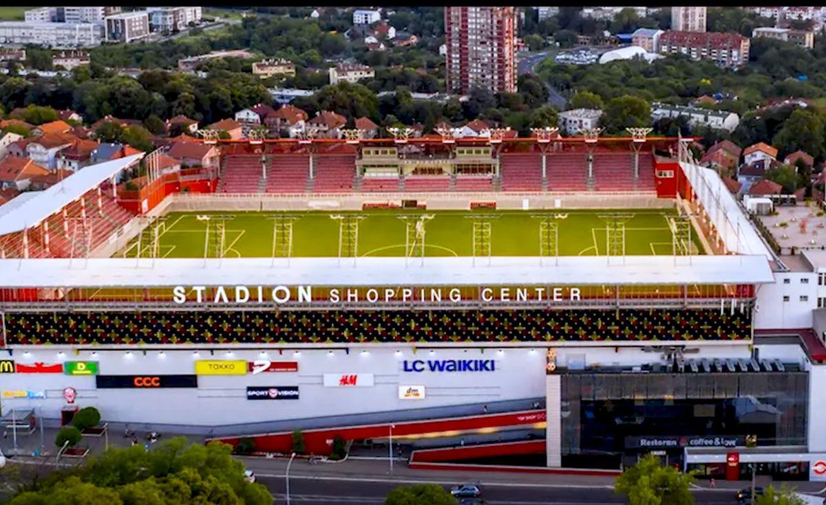 Mall la parter, stadion la etaj! Imagini senzaționale cu stadionul care poate găzdui meciuri din Liga Campionilor