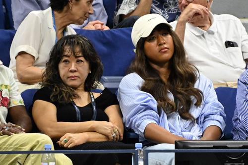 Naomi Osaka în tribune la US Open 2023 FOTO Imago Images