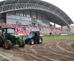 „Verde de Crăciun” » Se montează iarba pe șantierul din Superliga. Costuri totale: 2 milioane de euro