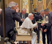 Neluțu Varga şi Pietro Chiodi, vizită privată la Papa Francisc. Foto: captură Fanatik