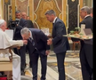 Neluțu Varga şi Pietro Chiodi, vizită privată la Papa Francisc. Foto: captură Fanatik