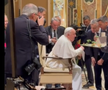 Neluțu Varga şi Pietro Chiodi, vizită privată la Papa Francisc. Foto: captură Fanatik