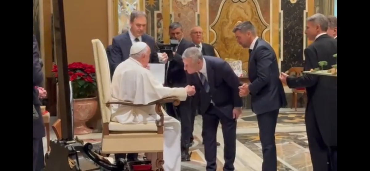 Nelutu Varga si Pietro Chiodi, vizita privata la Papa Francisc