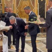 Neluțu Varga şi Pietro Chiodi, vizită privată la Papa Francisc. Foto: captură Fanatik