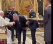 Neluțu Varga şi Pietro Chiodi, vizită privată la Papa Francisc. Foto: captură Fanatik