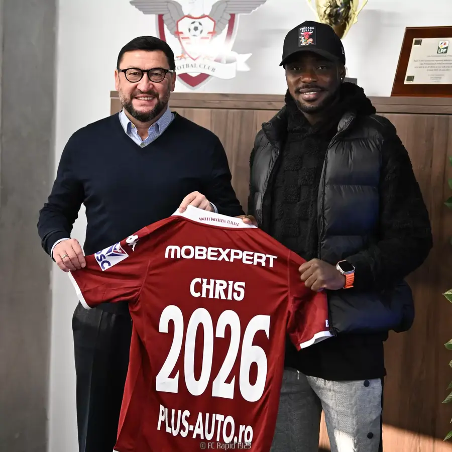 Christopher Braun și-a prelungit contractul cu Rapid/ Foto: Rapid Rapid, a doua mutare în 48 de ore » A semnat pe doi ani cu echipa lui Șumudică: „Vor veni vremuri bune”