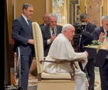Neluțu Varga şi Pietro Chiodi, vizită privată la Papa Francisc. Foto: captură Fanatik