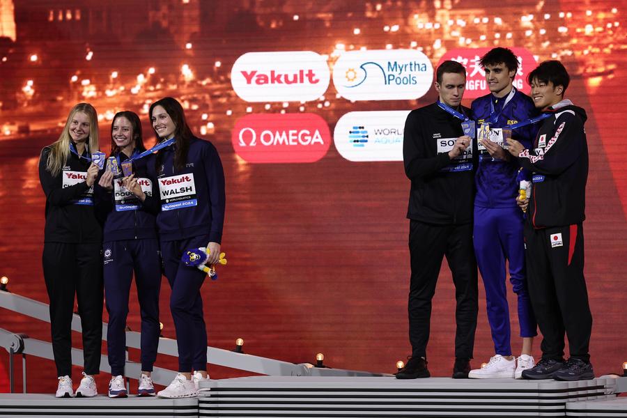 Separarea după ceremonie FOTO Guliver/GettyImages Experiment la Campionatele Mondiale în bazin scurt de la Budapesta: „Încercăm să creăm mai multă armonie în sport”