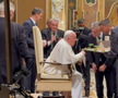 Neluțu Varga şi Pietro Chiodi, vizită privată la Papa Francisc. Foto: captură Fanatik