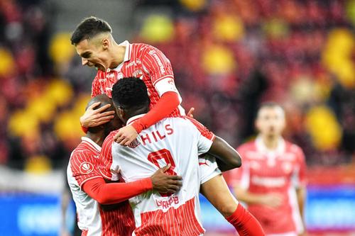 Dinamo a câștigat cu Oțelul la precedentul meci din postura de gază / Foto: Cristi Preda GSP