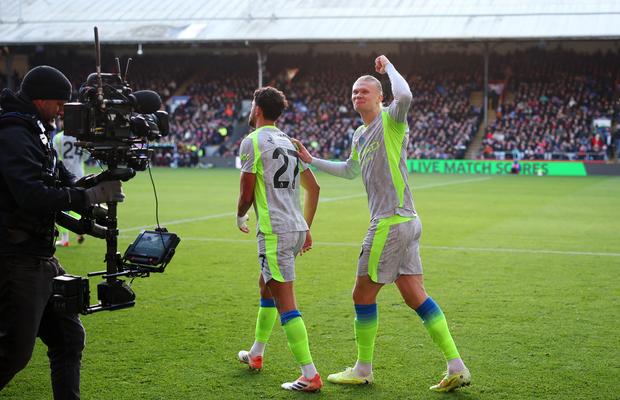 Manchester City, demonstrație de forță cu Crystal Palace: Haaland a fost din nou la înălțime