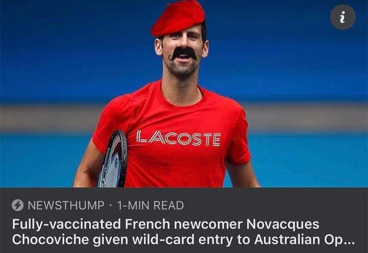 Cele mai noi meme-uri apărute după ce lui Djokovic i-a fost anulată viza de Australia pentru a doua oară