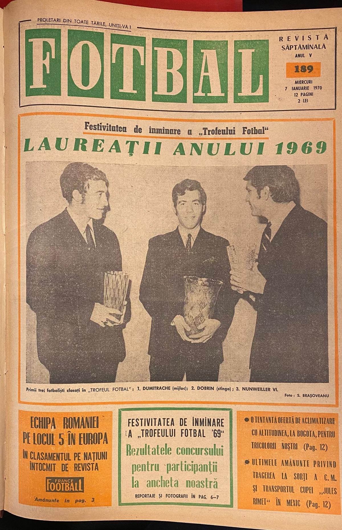 54 de ani de la „cel mai frumos moment” al carierei lui Florea Dumitrache