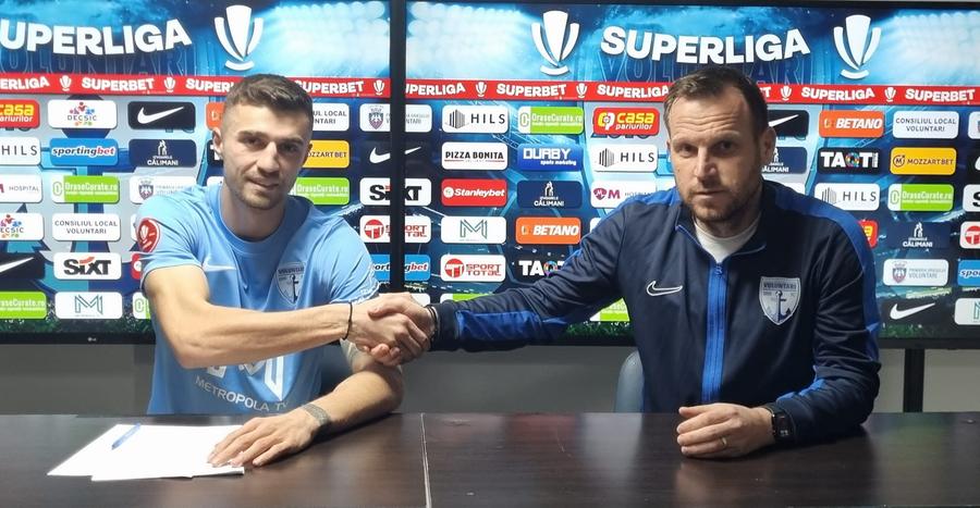 Grigore Turda a semnat cu Voluntari/ foto: Facebook @FC Voluntari Jucătorul dorit de FCSB a semnat cu altă echipă din Superliga