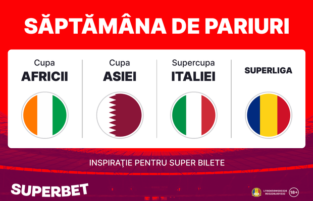Săptămâna de Pariuri: oferta pentru cele mai tari meciuri ale săptămânii