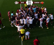 Scandal imens în ultimul amical al Rapidului » Au sărit la bătaie după un fault dur: l-au luat de gât pe un fotbalist giuleștean