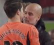 Pep Guardiola nu și-a mai stăpânit nervii în timpul și la finalul partidei jucate de Manchester City cu Brentford (2-2) / Foto: Imago