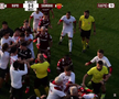 Scandal imens în ultimul amical al Rapidului » Au sărit la bătaie după un fault dur: l-au luat de gât pe un fotbalist giuleștean
