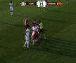 Scandal imens în ultimul amical al Rapidului » Au sărit la bătaie după un fault dur: l-au luat de gât pe un fotbalist giuleștean