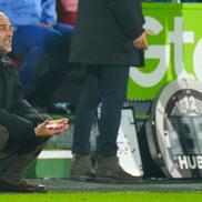 Pep Guardiola nu și-a mai stăpânit nervii în timpul și la finalul partidei jucate de Manchester City cu Brentford (2-2) / Foto: Imago