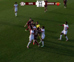 Scandal imens în ultimul amical al Rapidului » Au sărit la bătaie după un fault dur: l-au luat de gât pe un fotbalist giuleștean