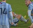 Fază uluitoare în Arsenal - Tottenham: l-a accidentat din dribling pe colegul lui Drăgușin!