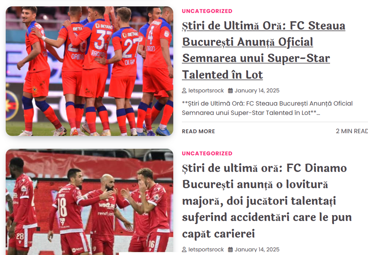 Glosar de știri fake din sport