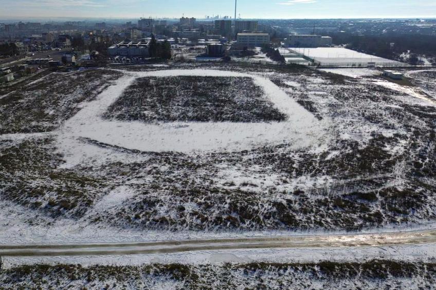 Start lucrări la arena „Nicolae Dobrin” // FOTO: Facebook @Compania Națională de Investiții