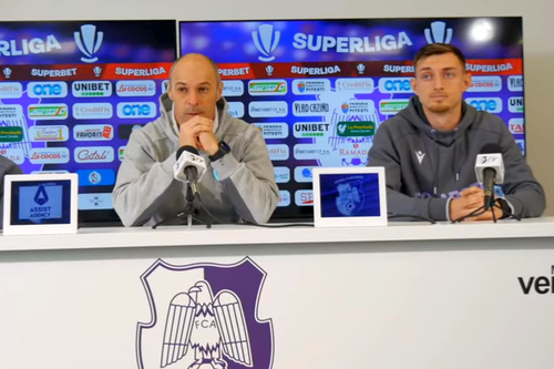 Bogdan Andone, alături de Micovschi, în conferință. FOTO: Imago Images