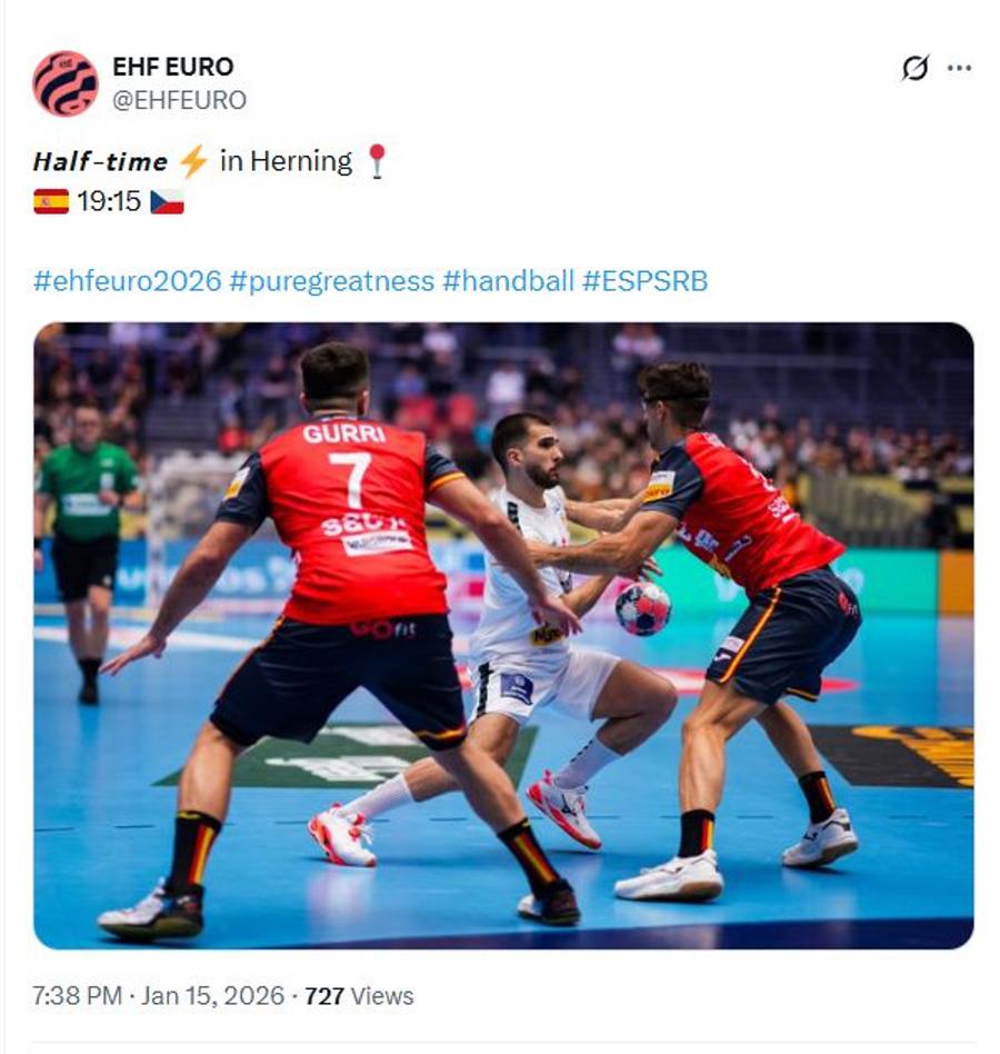 Greșeala făcută de EHF la pauza meciului Spania - Serbia Gafă imensă a organizatorilor în prima zi a Europeanului de handbal! Au confundat steagul și a ieșit scandal: „Rușine!”