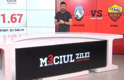 Meciul Zilei. Trei cote interesante în duelul Atalanta - Roma, din Serie A, printre care una de 4,30!