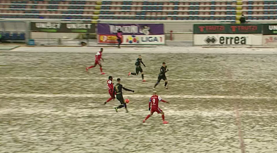 FOTO » Faze controversate în FC Botoșani - Gaz Metan » Cum s-a descurcat arbitrul