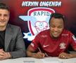 Hervin Ongenda a fost prezentat oficial la Rapid: „Ăsta e fotbalul pe care îmi place să îl joc!”