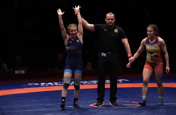 Andreea Ana, aur la Campionatele Europene de lupte de la București 2024 Foto: Dumitru Angelescu (Libertatea)