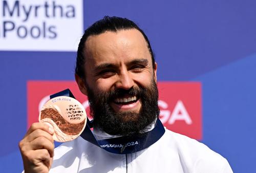 Cătălin Preda cu medalia de bronz FOTO Guliver/GettyImages