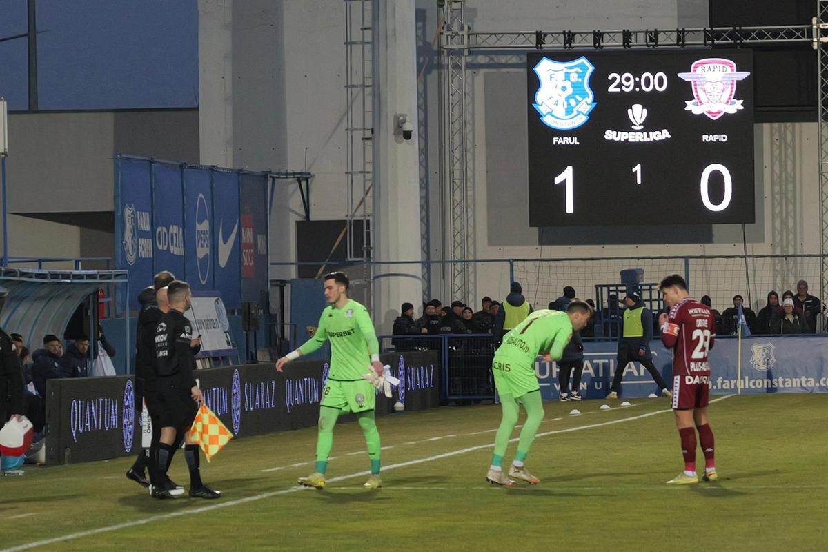 Farul - Rapid, etapa 27 din Superliga. Foto: Andrei Furnigă (GSP)
