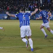 Denis Alibec, în Farul - Rapid. Foto: Andrei Furnigă (GSP)