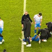 Screciu, la ambulanță după Craiova - FCSB/ foto Sergiu Alexandru (GSP)