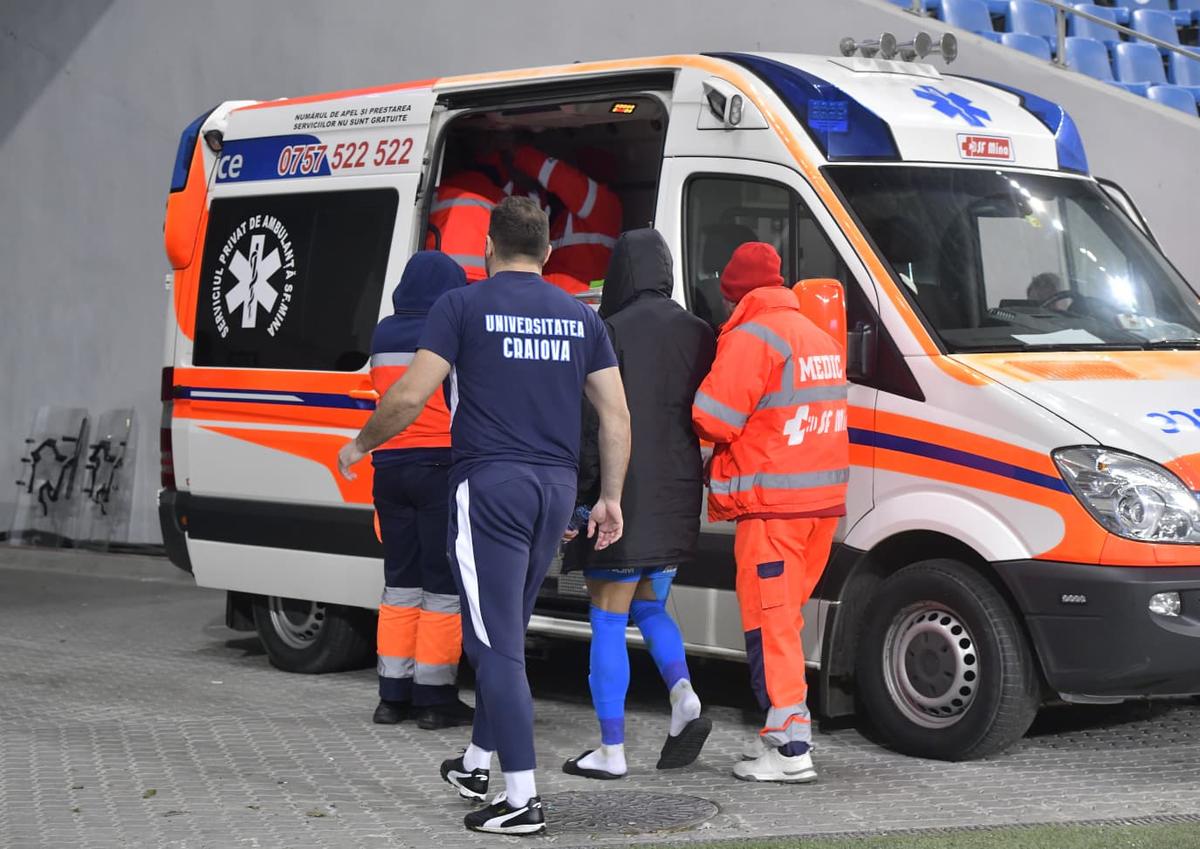 Screciu, la ambulanță după Craiova - FCSB