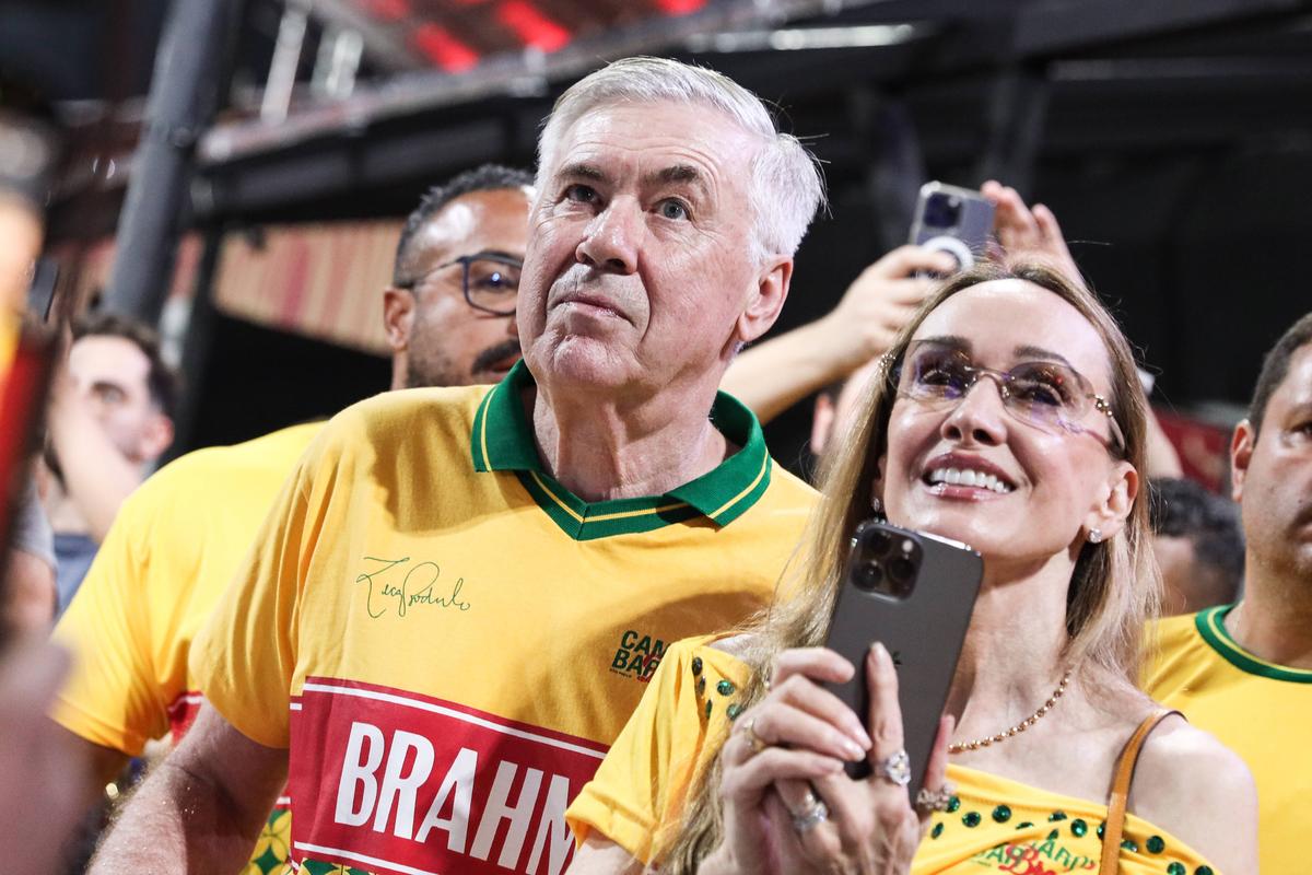 Carlo Ancelotti și soția sa, la carnaval