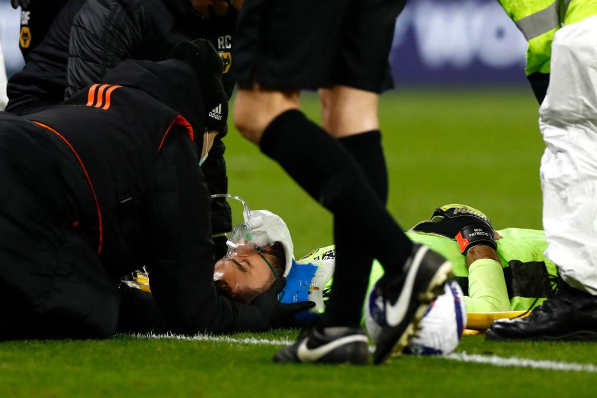 Rui Patricio, accidentare Wolves - Liverpool