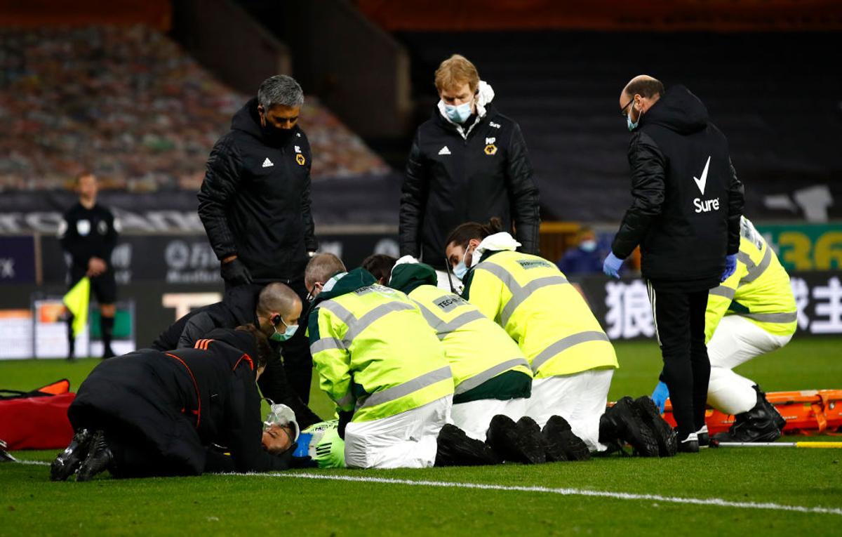 Rui Patricio, accidentare Wolves - Liverpool