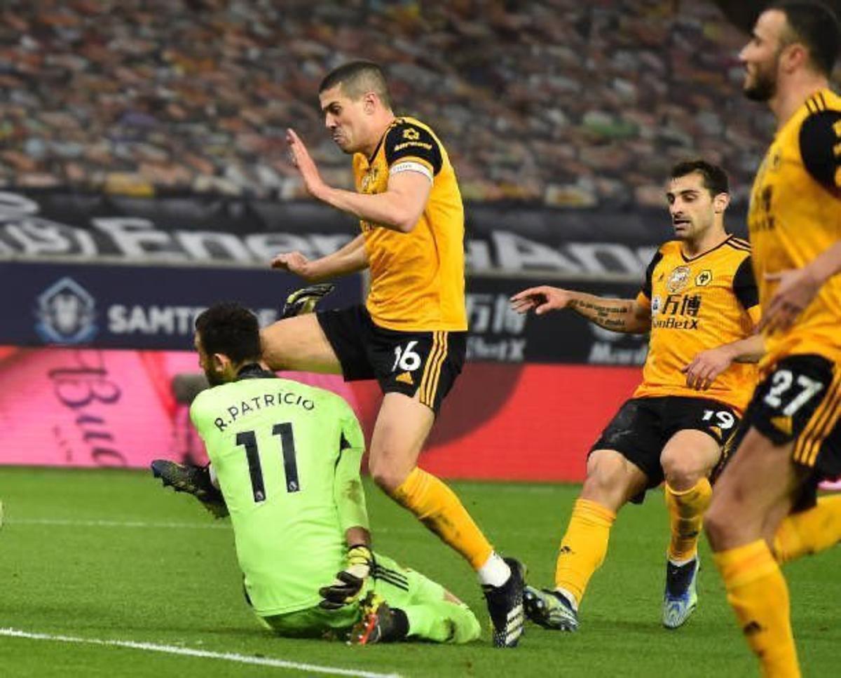 Rui Patricio, accidentare Wolves - Liverpool