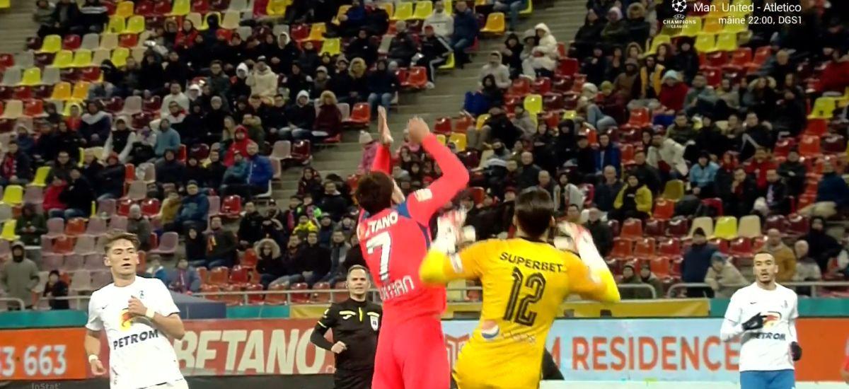 Încă o greșeală mare pro-FCSB în partida cu Farul: „Rusandu trebuia să-l elimine!”