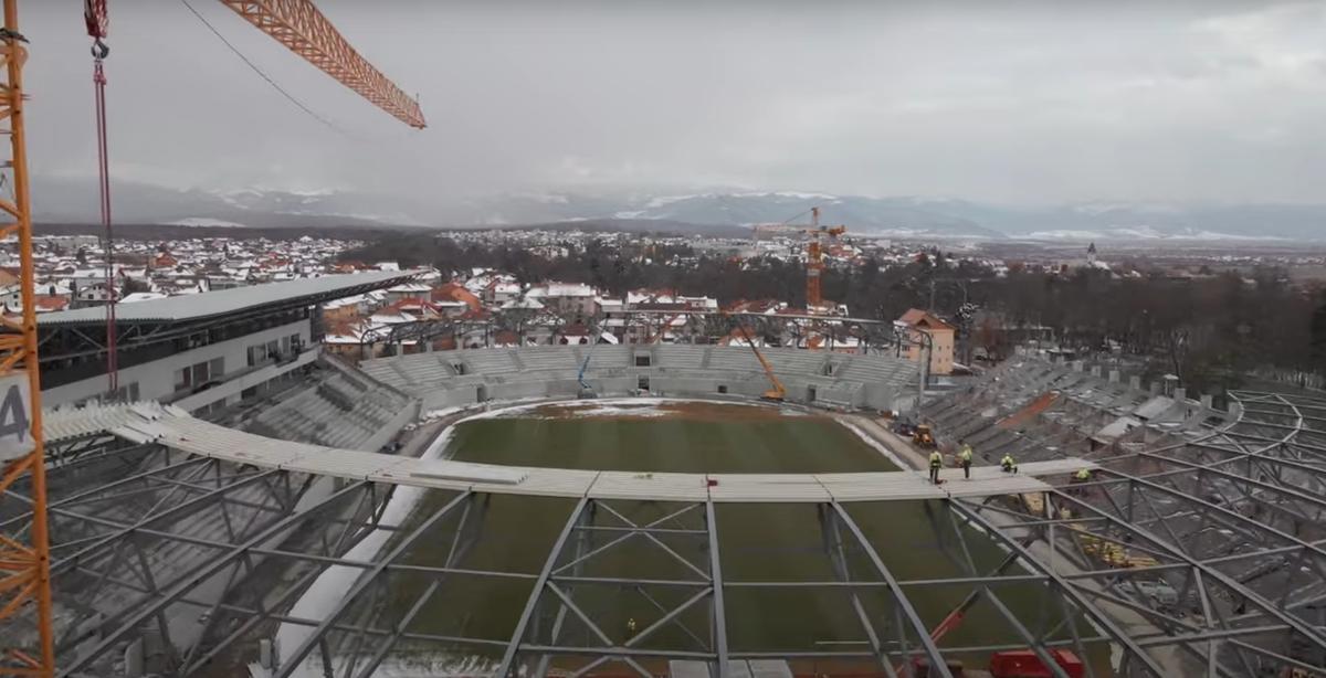Cum arată lucrările la stadionul lui Hermannstadt - martie 2022