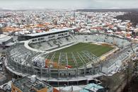 Drona a survolat noua arenă de 24 de milioane de euro din România » Când ar putea fi gata pentru fotbal