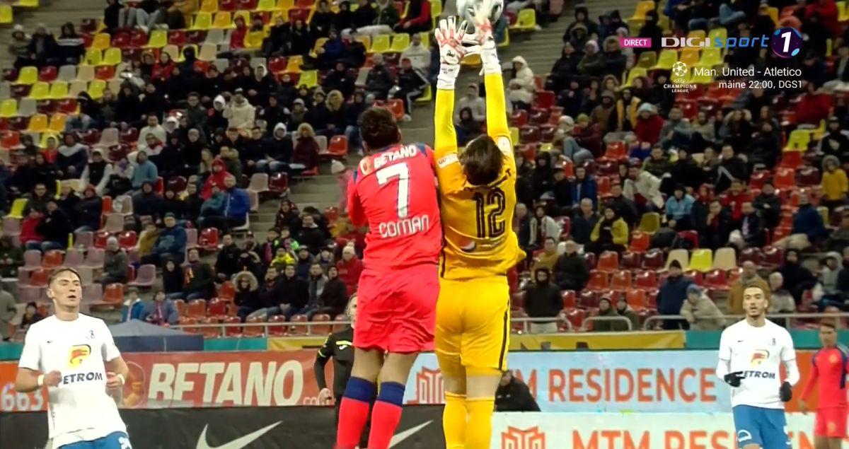 FCSB - FARUL 2-0 // Florinel Coman, intrare la Marian Aioani