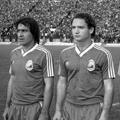 Negrilă, Rednic și Ungureanu într-o imagine din 1985, de la meciul România - Anglia (foto: arhiva GSP)
